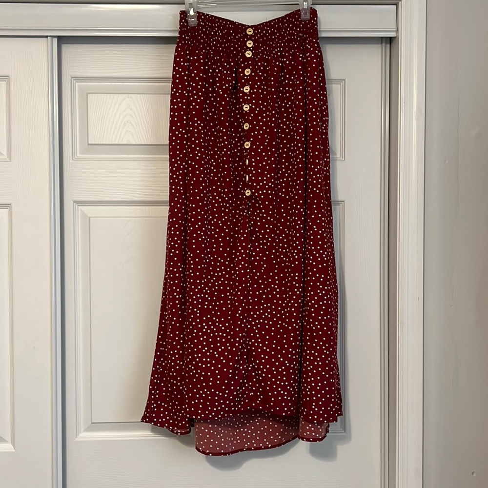 Polka Dot maxi skirt